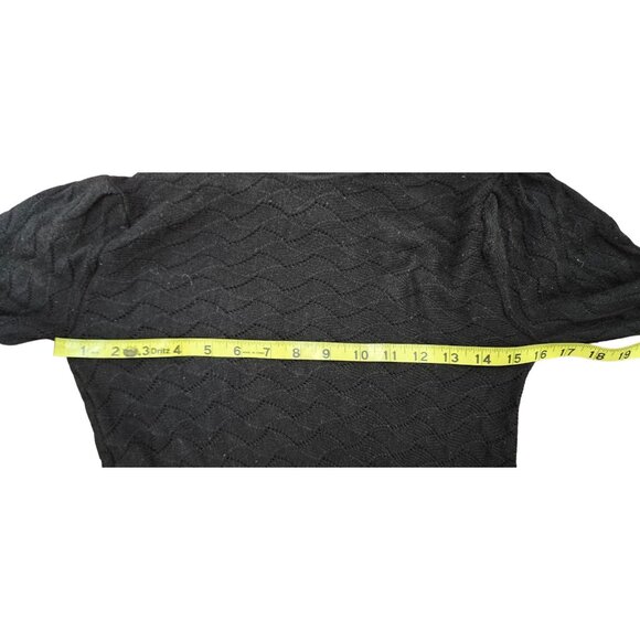 Co Turtleneck Sweater wool blend Womens Black Size S - Picture 9 of 11